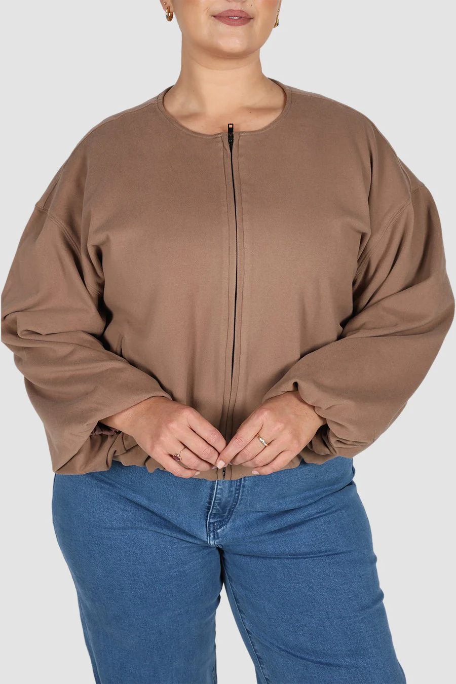LAKIN BOMBER JACKET MOCHA - Image 4