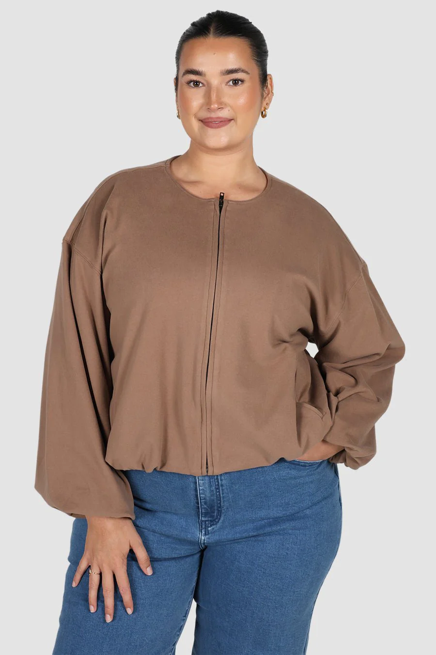 LAKIN BOMBER JACKET MOCHA - Image 6