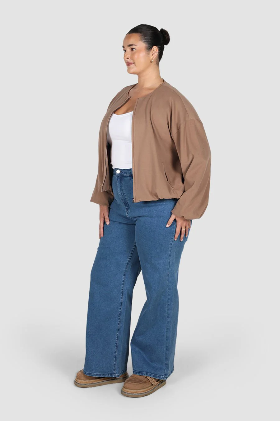 LAKIN BOMBER JACKET MOCHA - Image 7