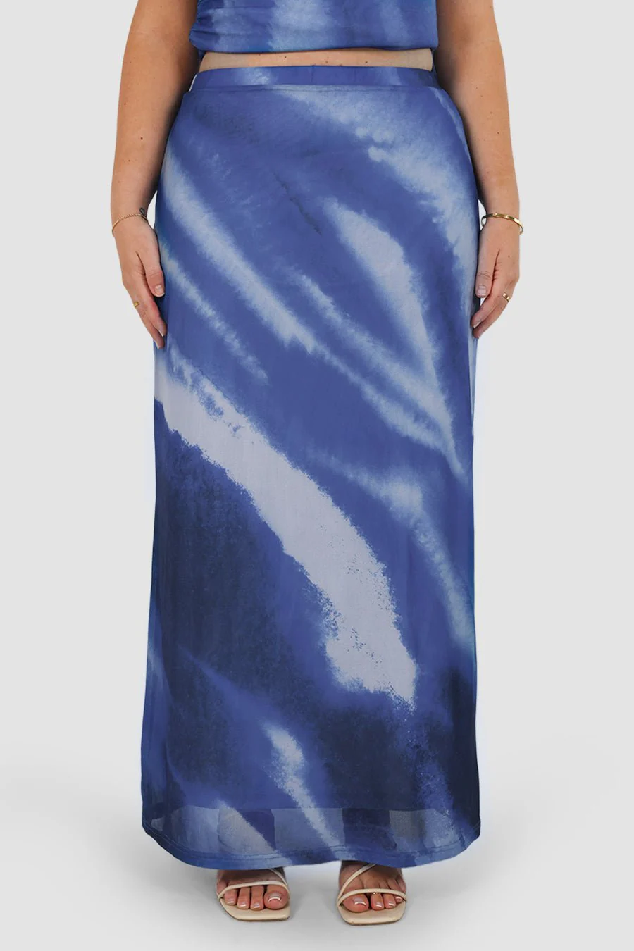 LALITA MAXI SKIRT AZURE WASH - Image 3