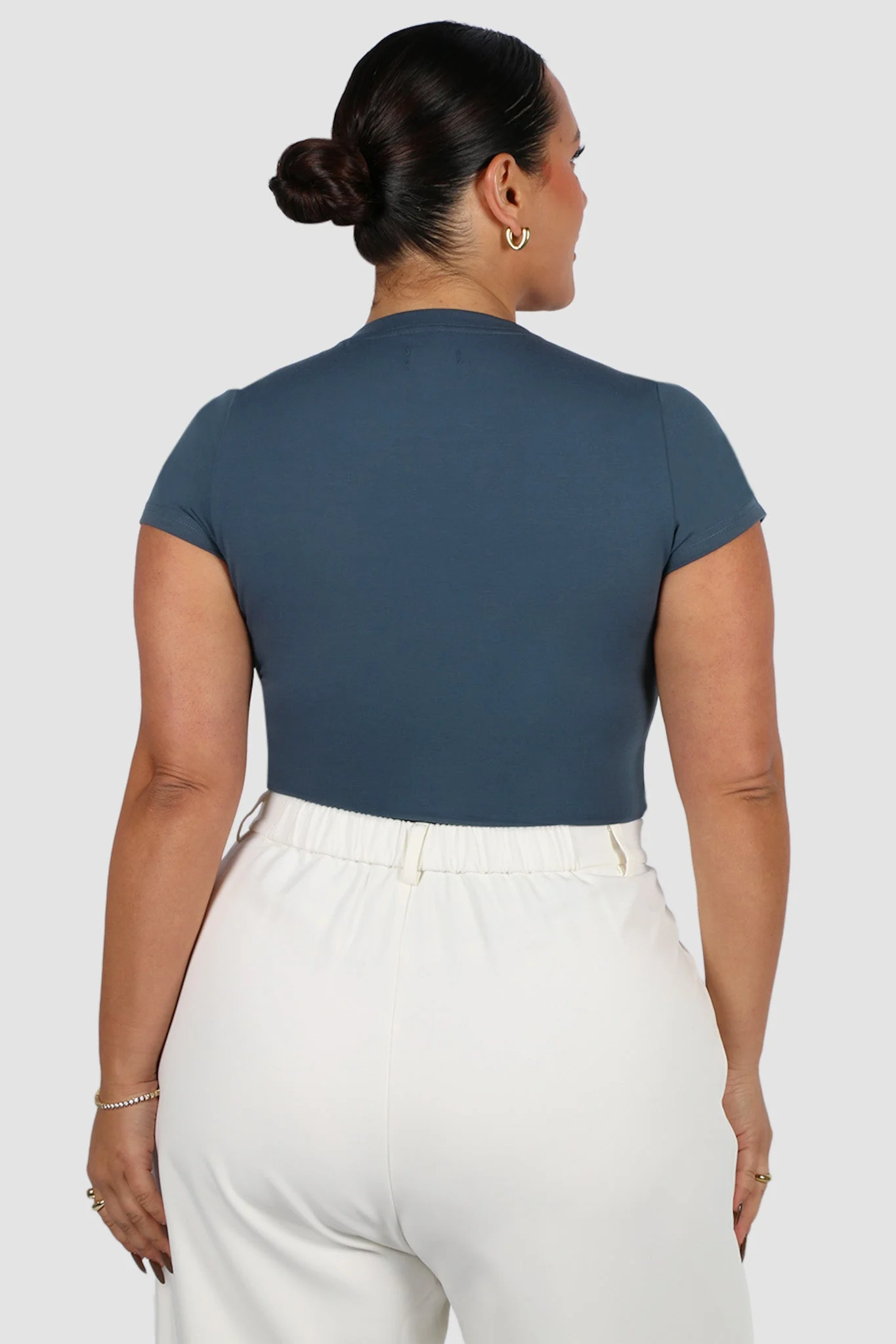 LIGHT BUTTERY TEE DEEP OCEAN - Image 3