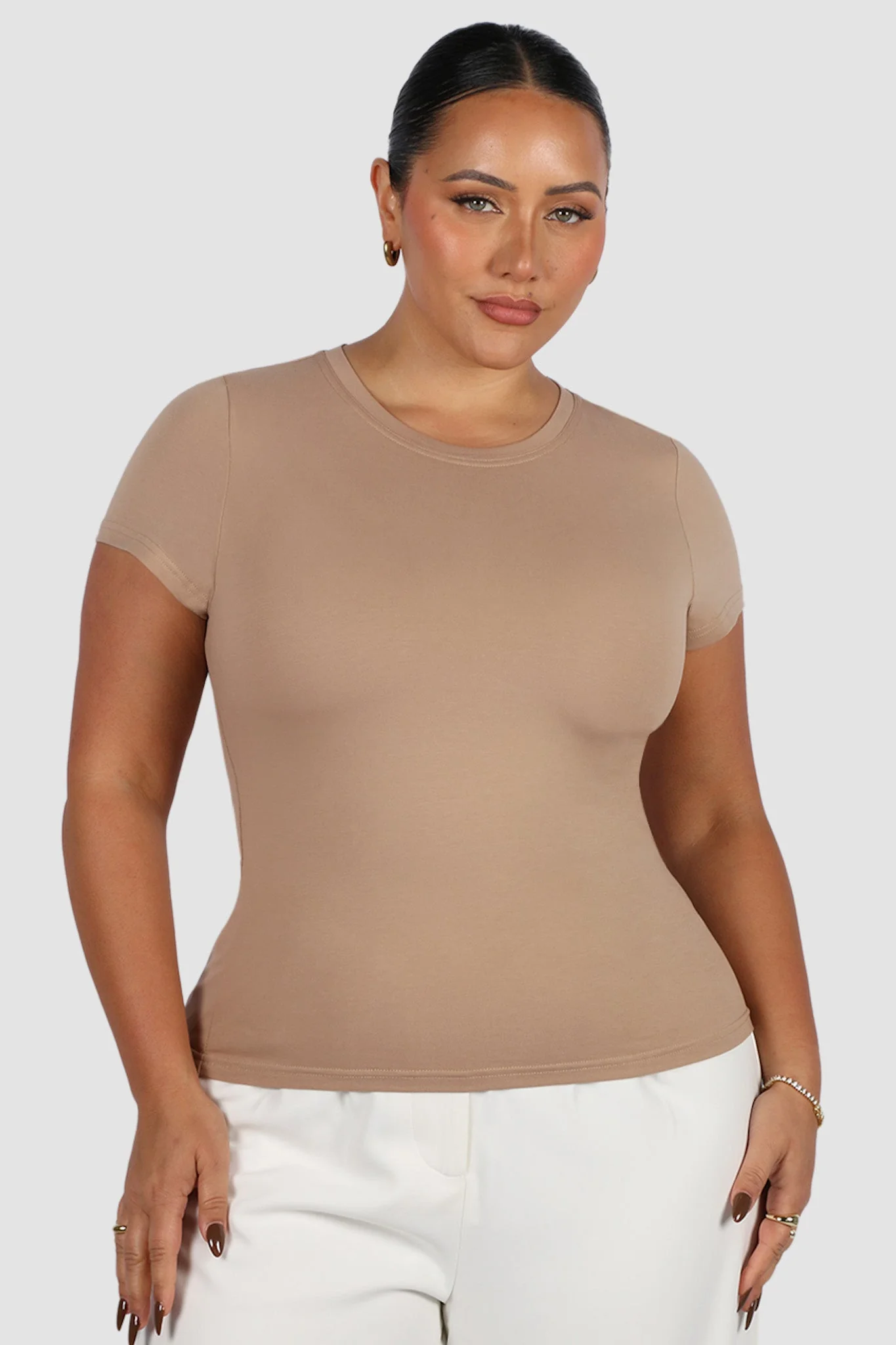 LIGHT BUTTERY TEE NEUTRAL - Image 5