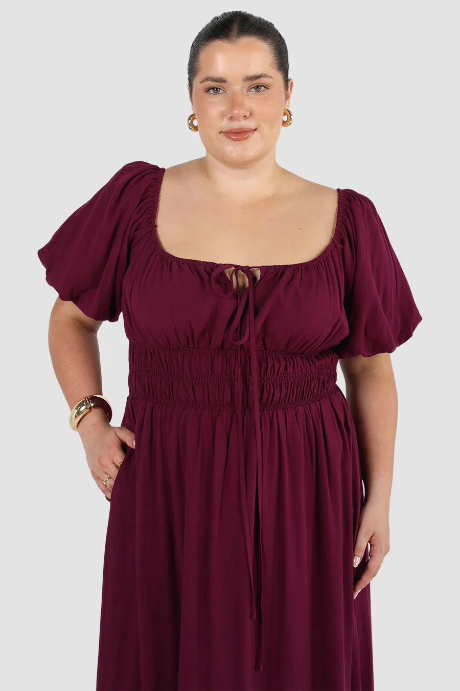 LUMA DRESS PLUM - Image 3