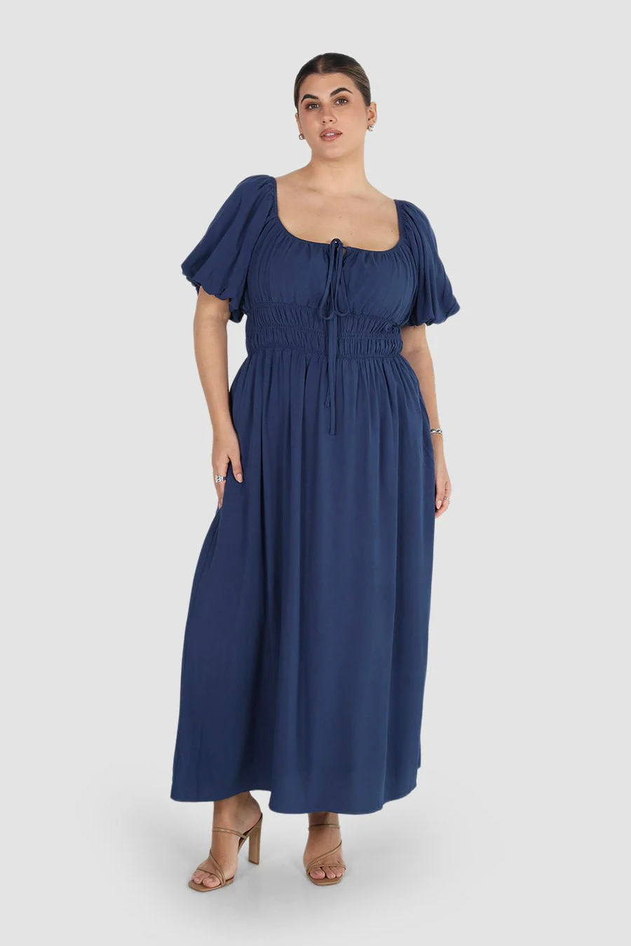 LUMA DRESS SLATE BLUE - Image 2