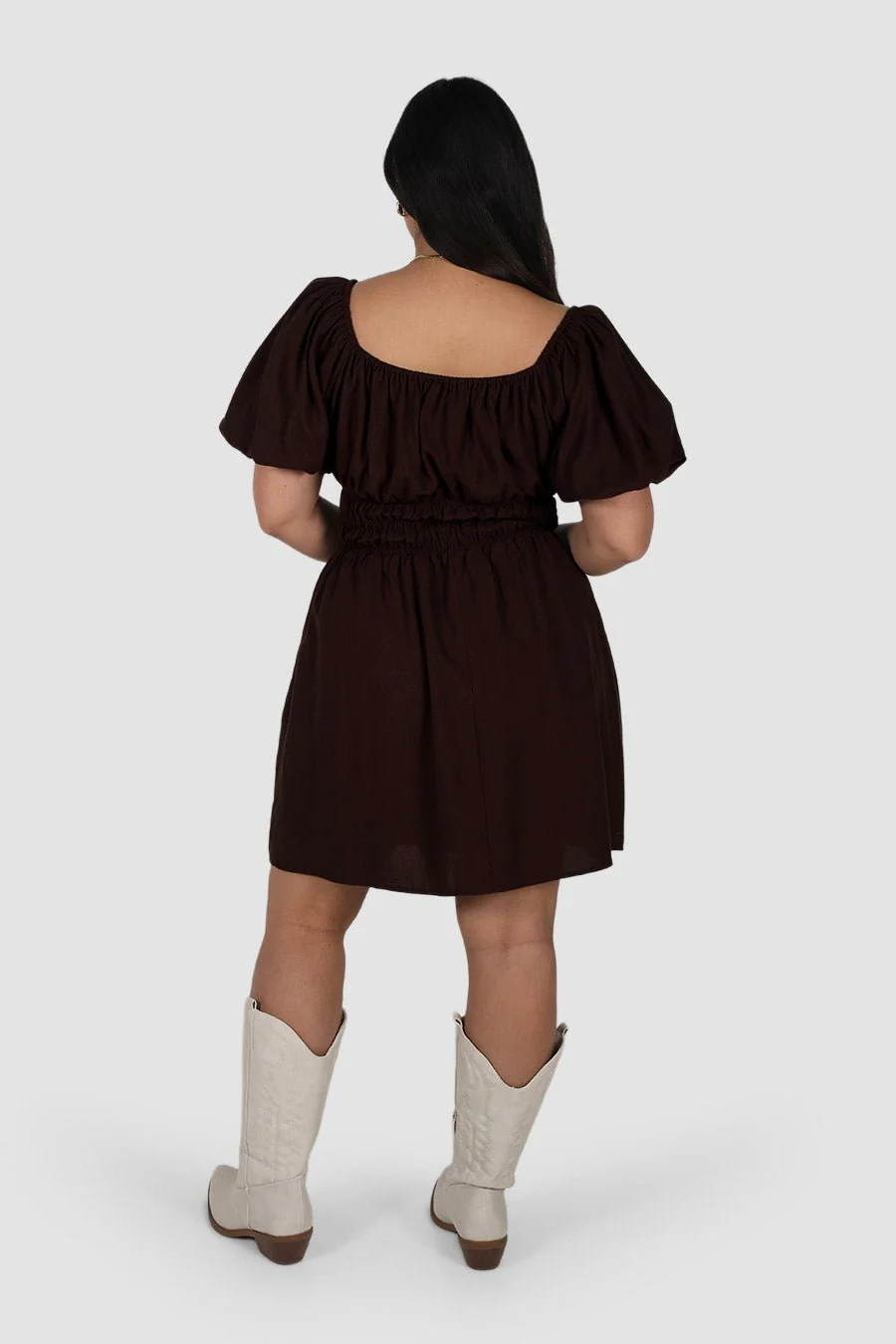 LUMA MINI DRESS ESPRESSO - Image 6