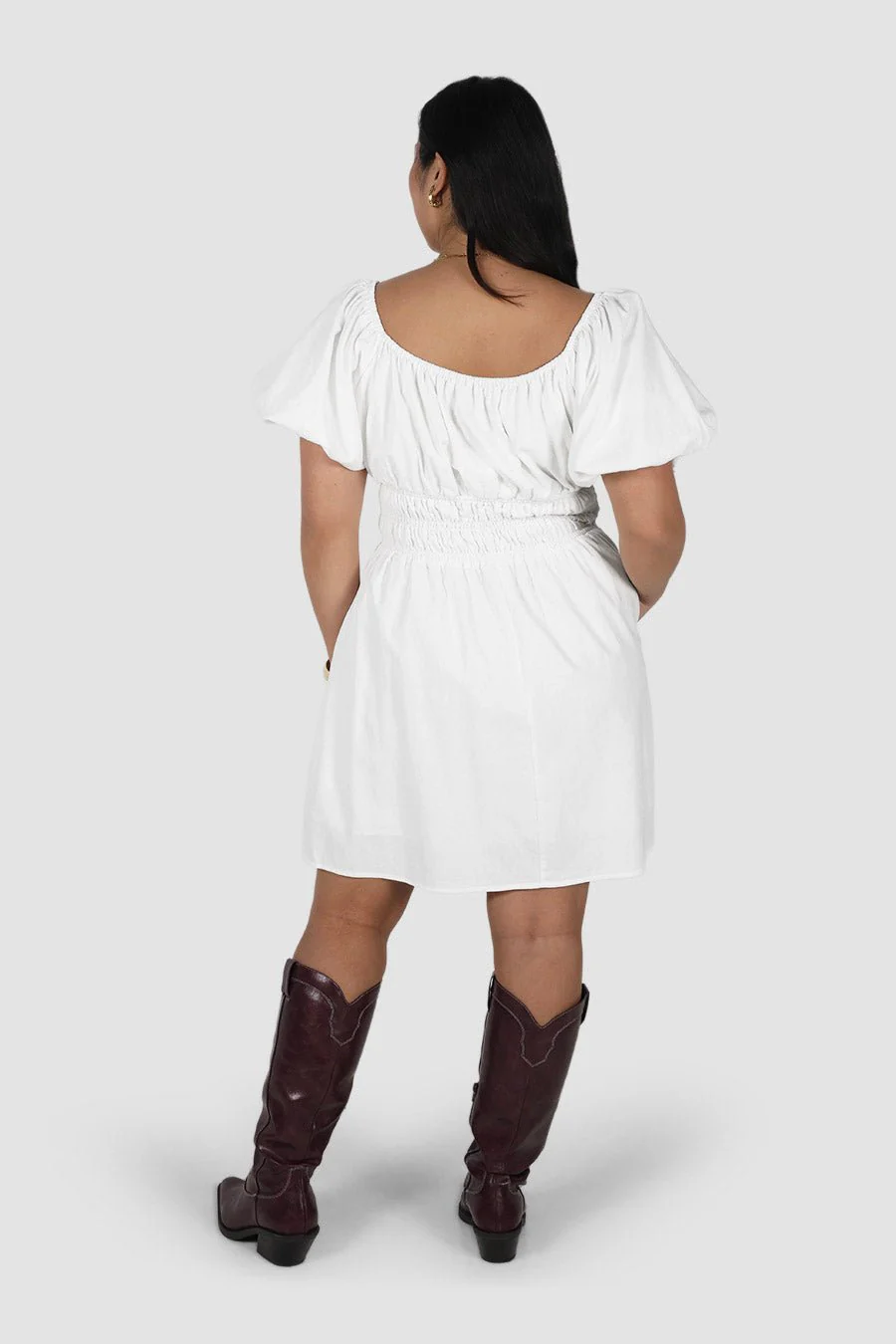 LUMA MINI DRESS WHITE - Image 3