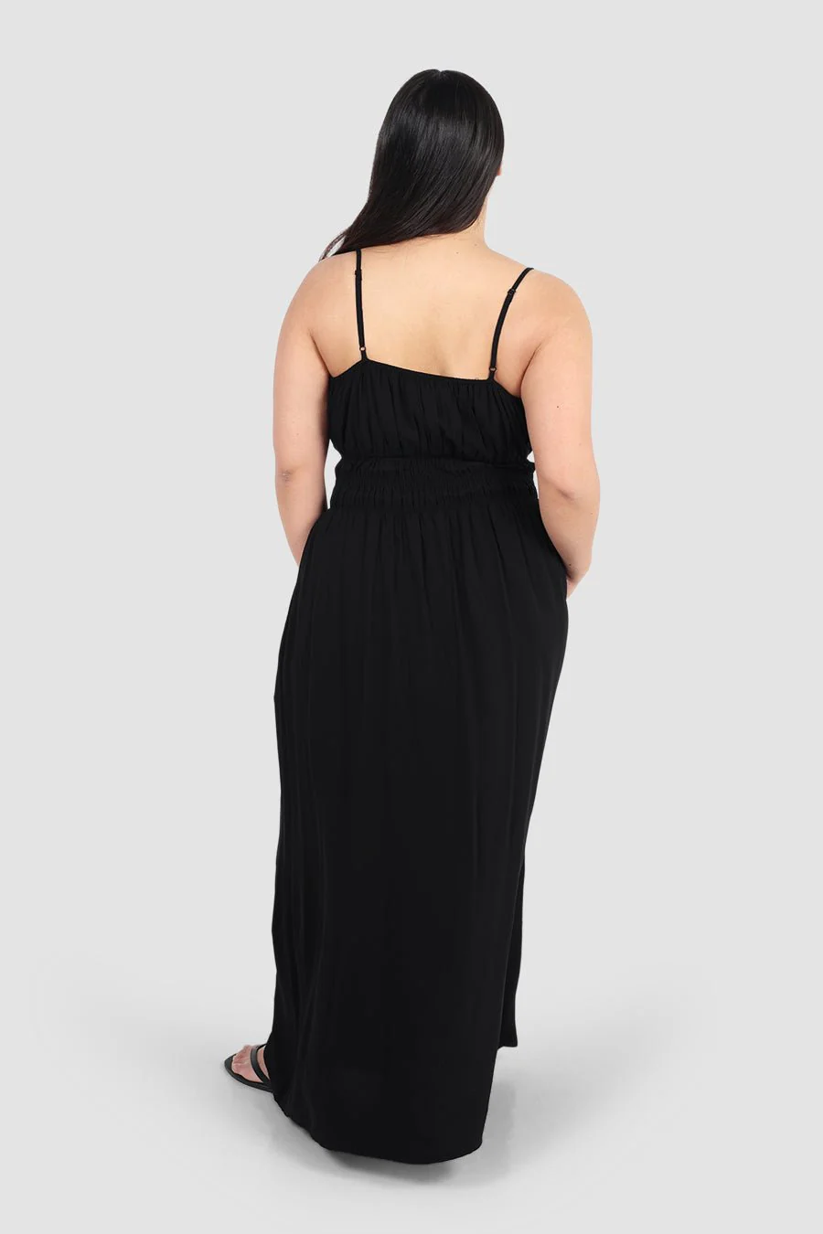 LUNARA MAXI DRESS BLACK - Image 6
