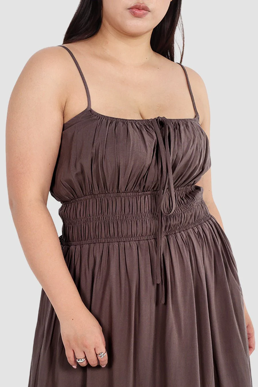 LUNARA MAXI DRESS MOCHA - Image 3
