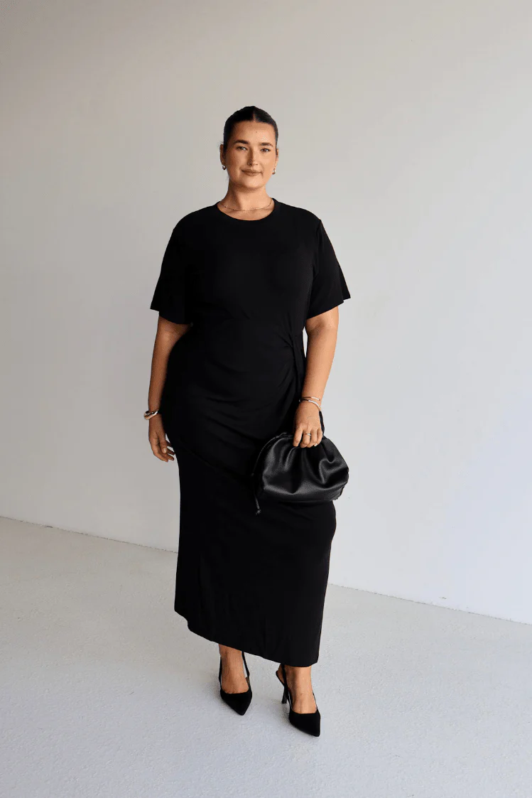 MARNIE RIB DRESS BLACK - Image 12