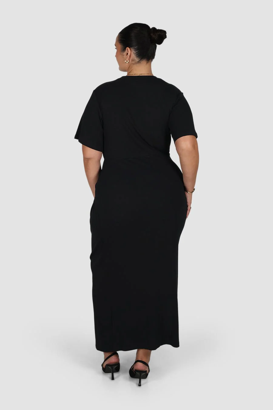 MARNIE RIB DRESS BLACK - Image 6