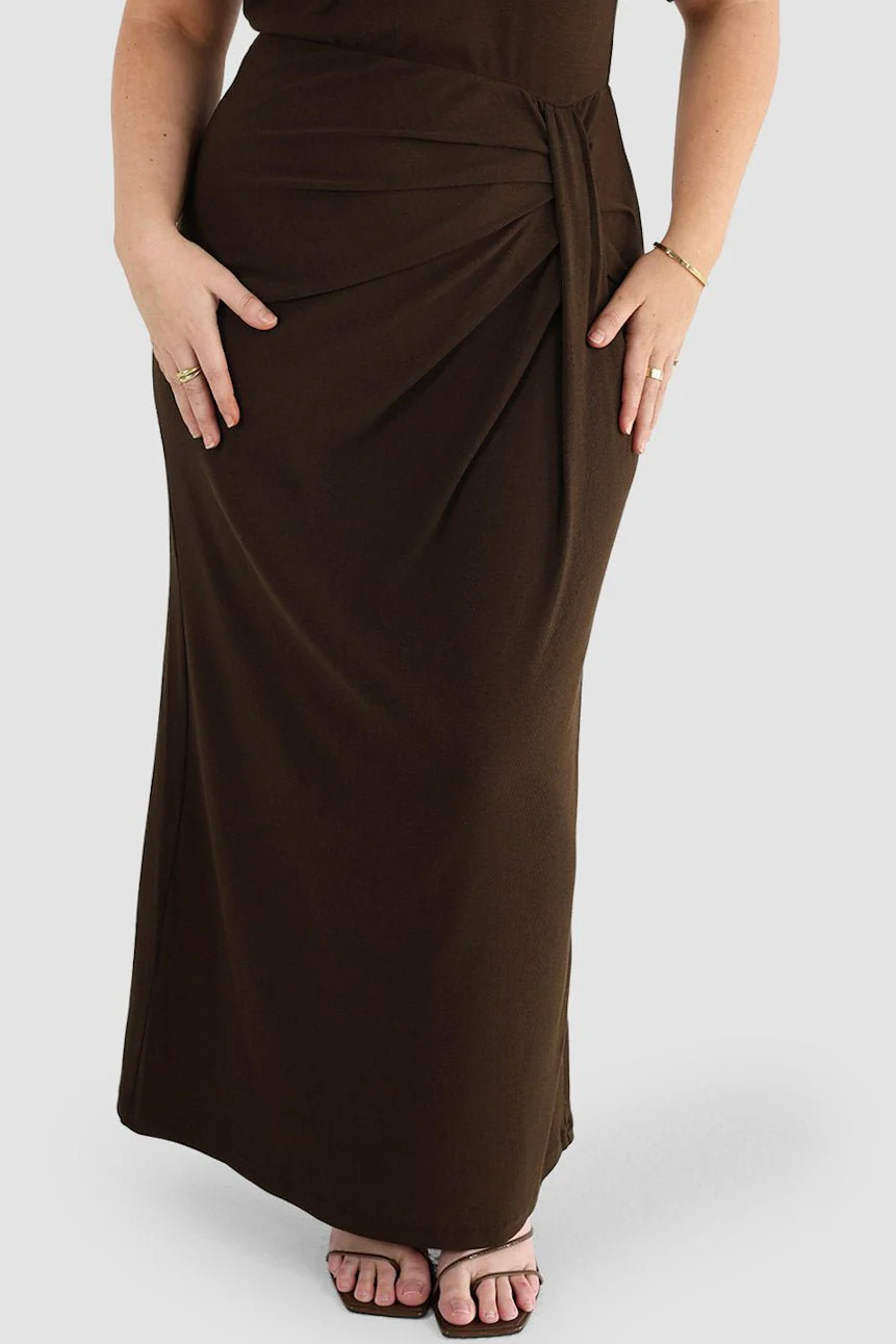MARNIE RIB DRESS ESPRESSO - Image 7