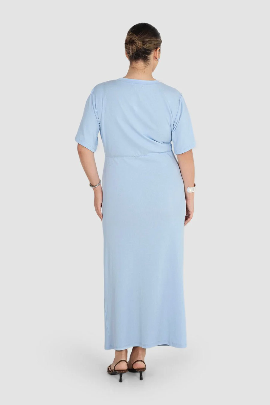 MARNIE RIB DRESS POWDER BLUE - Image 7