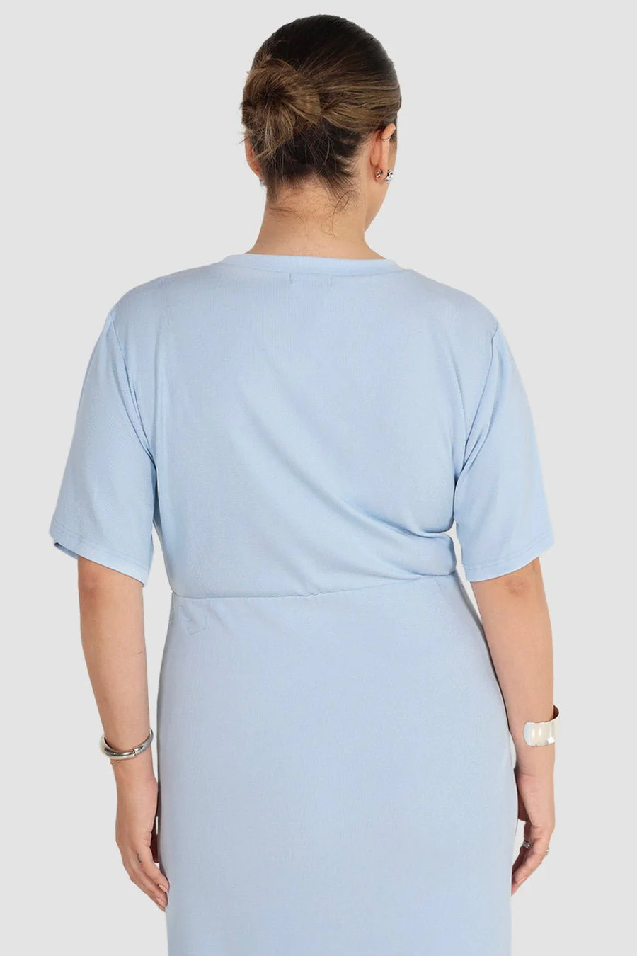 MARNIE RIB DRESS POWDER BLUE - Image 8