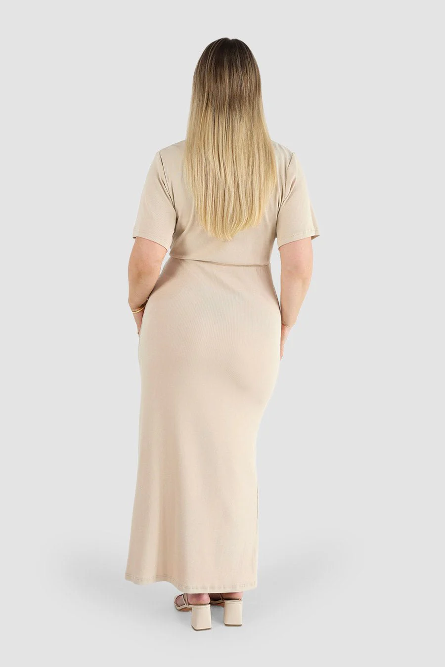 MARNIE RIB DRESS VANILLA - Image 4