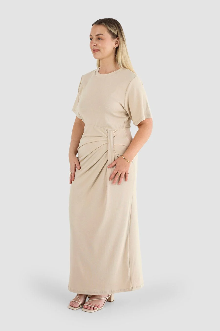 MARNIE RIB DRESS VANILLA - Image 5