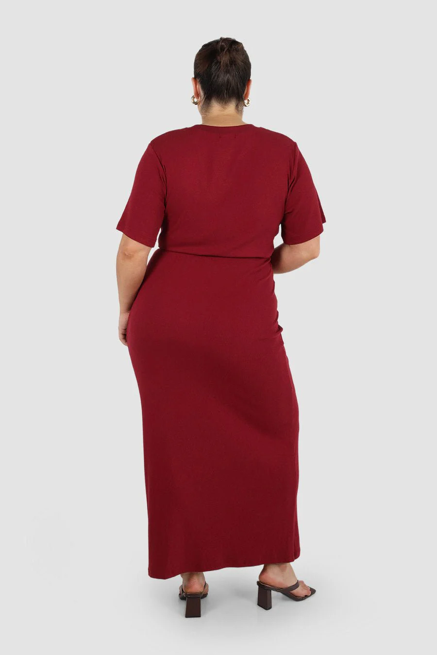 MARNIE RIB DRESS WINE - Image 6