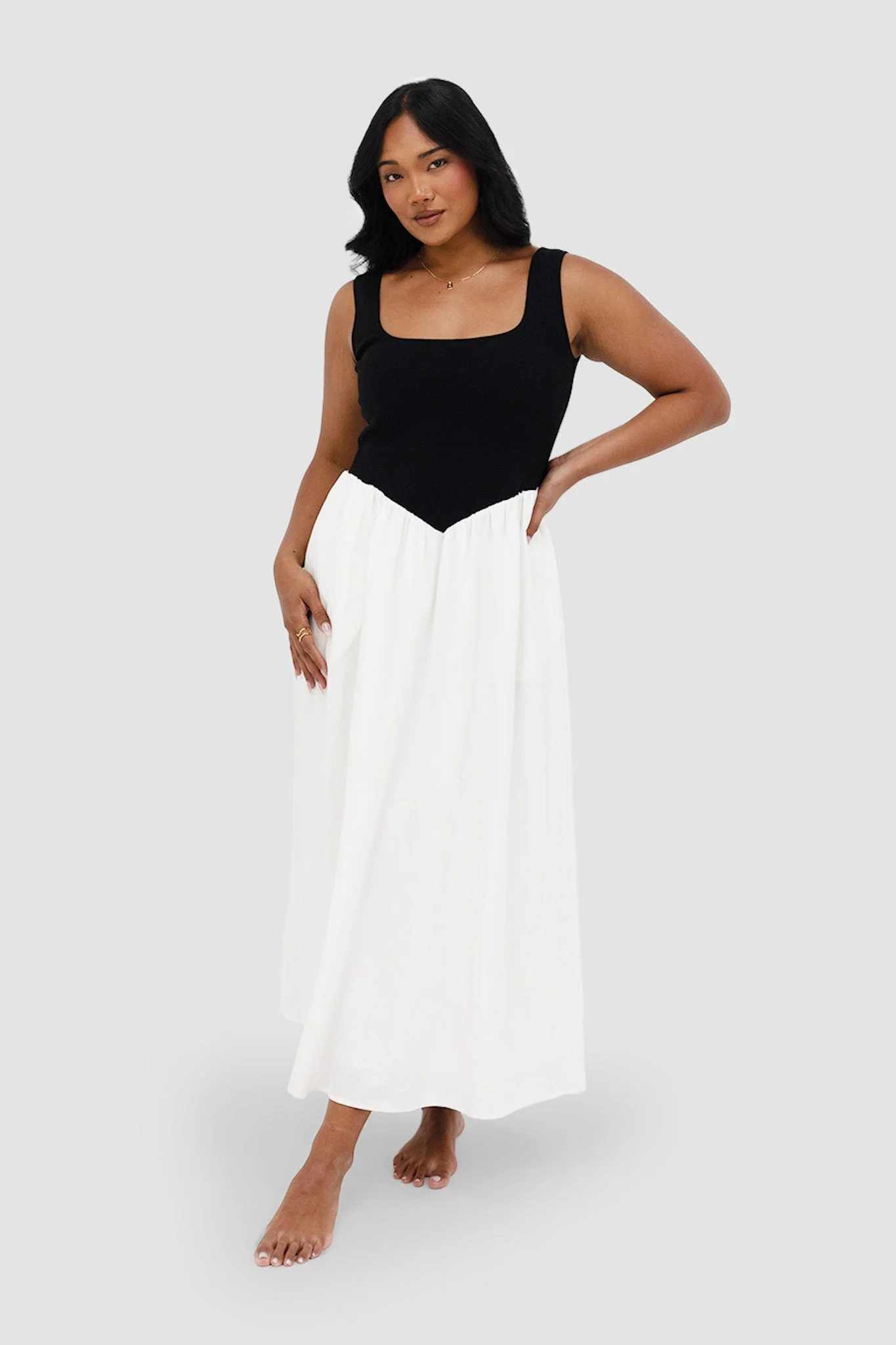 MYRA DRESS B&W - Image 3