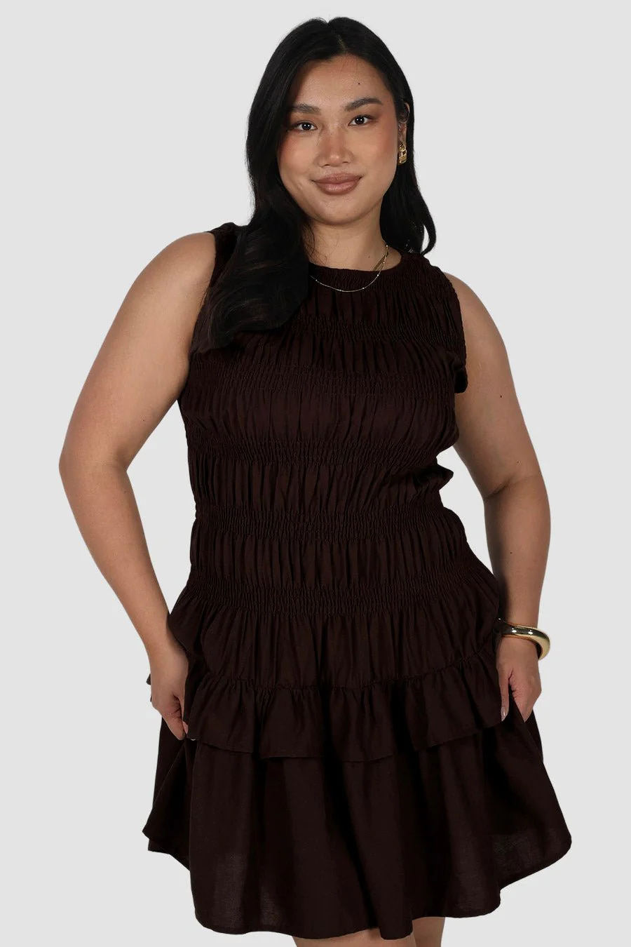 NARAH DRESS ESPRESSO - Image 3