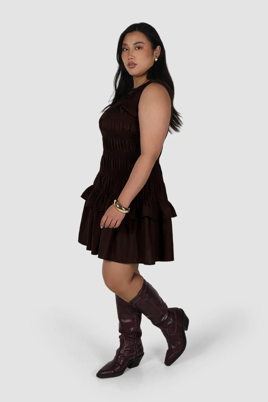 NARAH DRESS ESPRESSO - Image 5