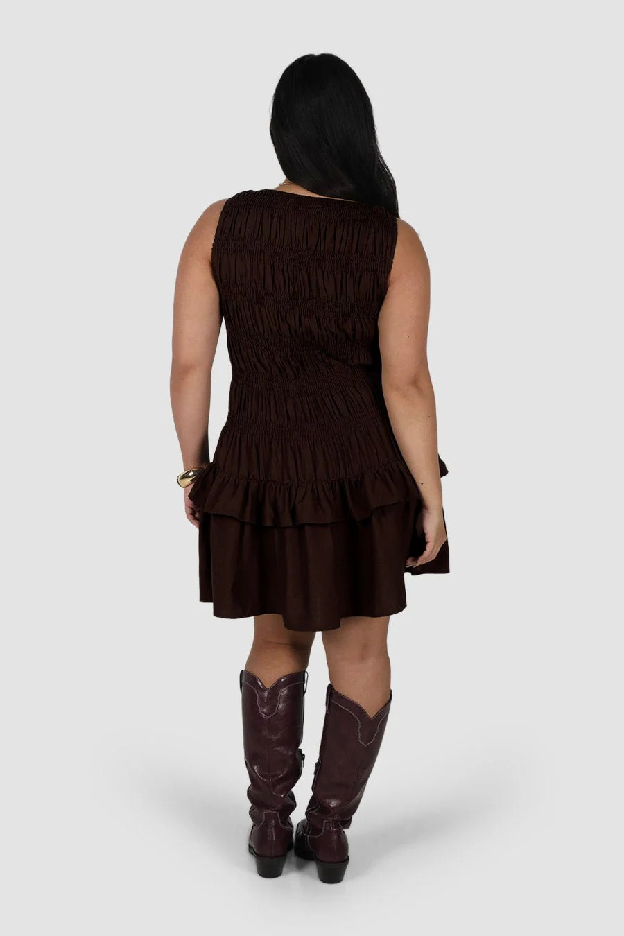 NARAH DRESS ESPRESSO - Image 6