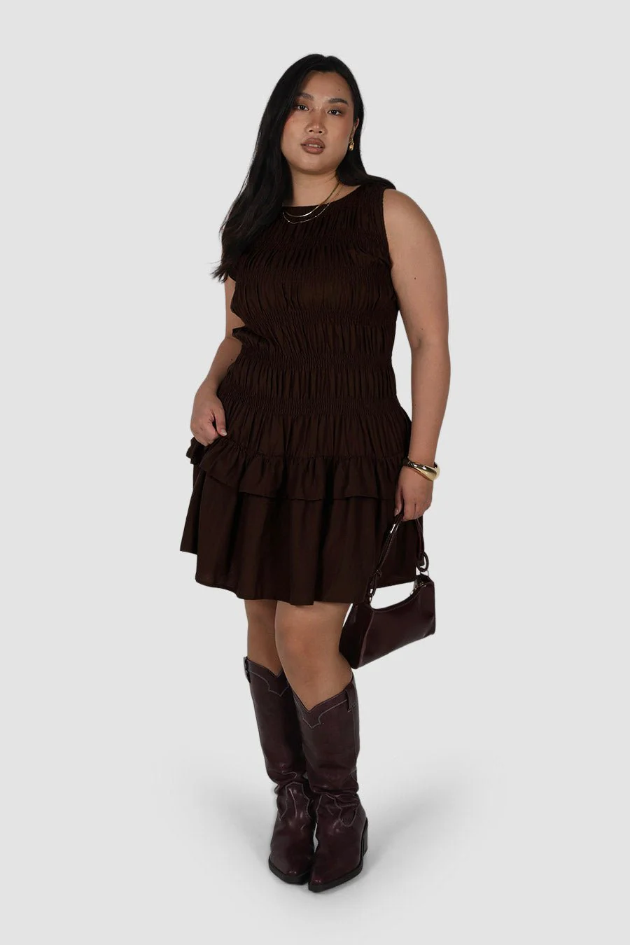 NARAH DRESS ESPRESSO - Image 8