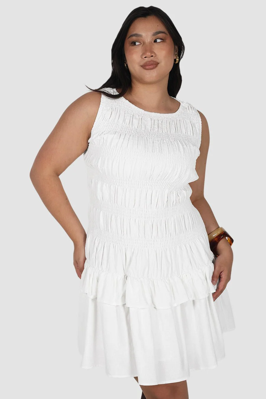 NARAH DRESS WHITE - Image 3