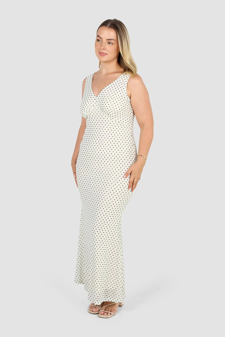 NATALIA DRESS WHITE SPOT - Image 5