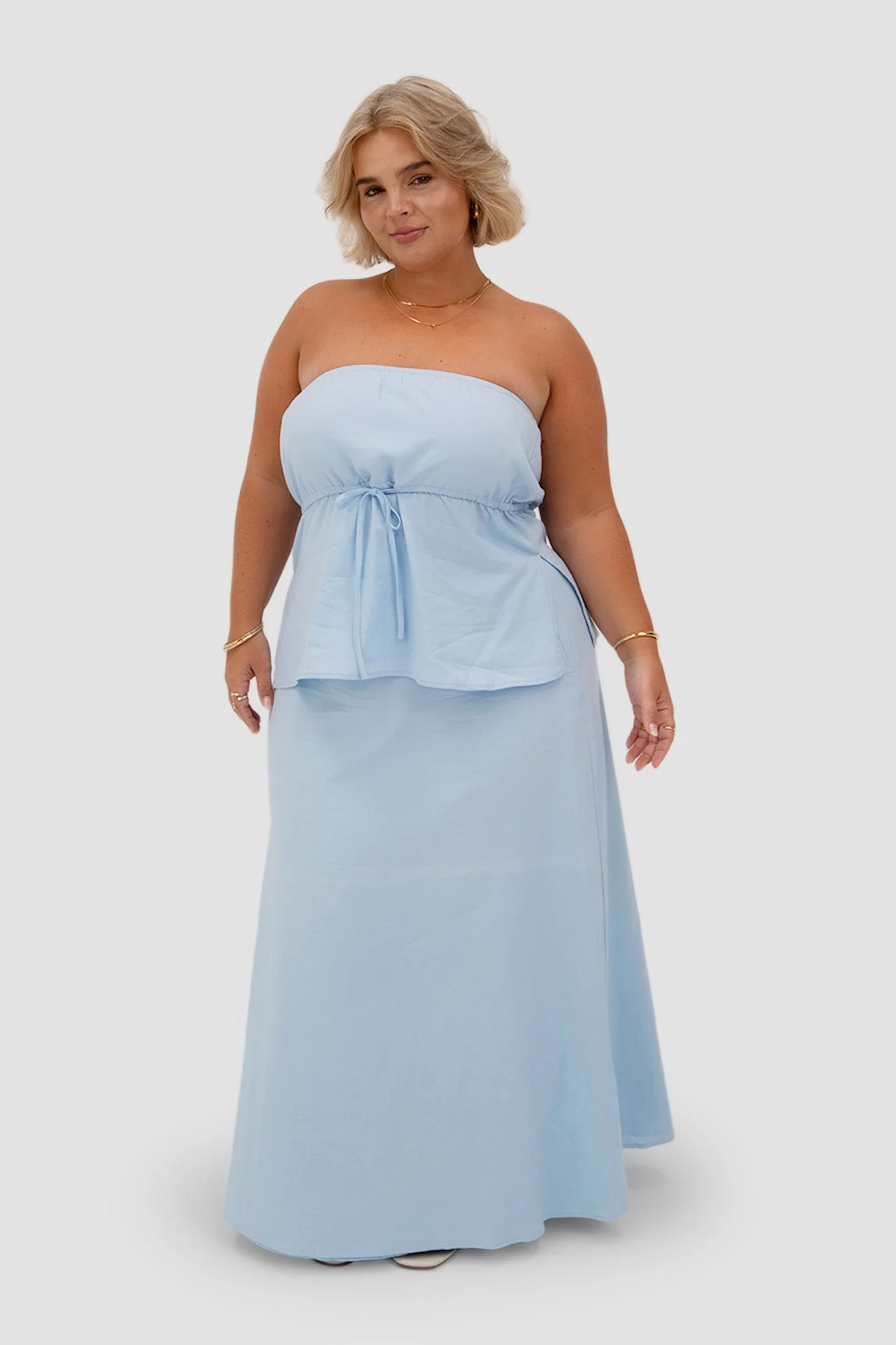 NIA SKIRT SOFT BLUE - Image 5