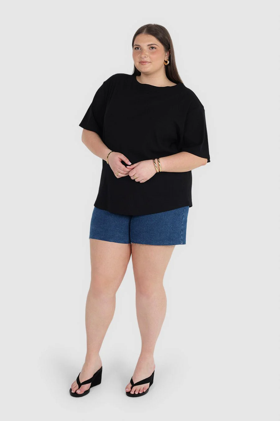 NOLYN RIB TEE BLACK - Image 3