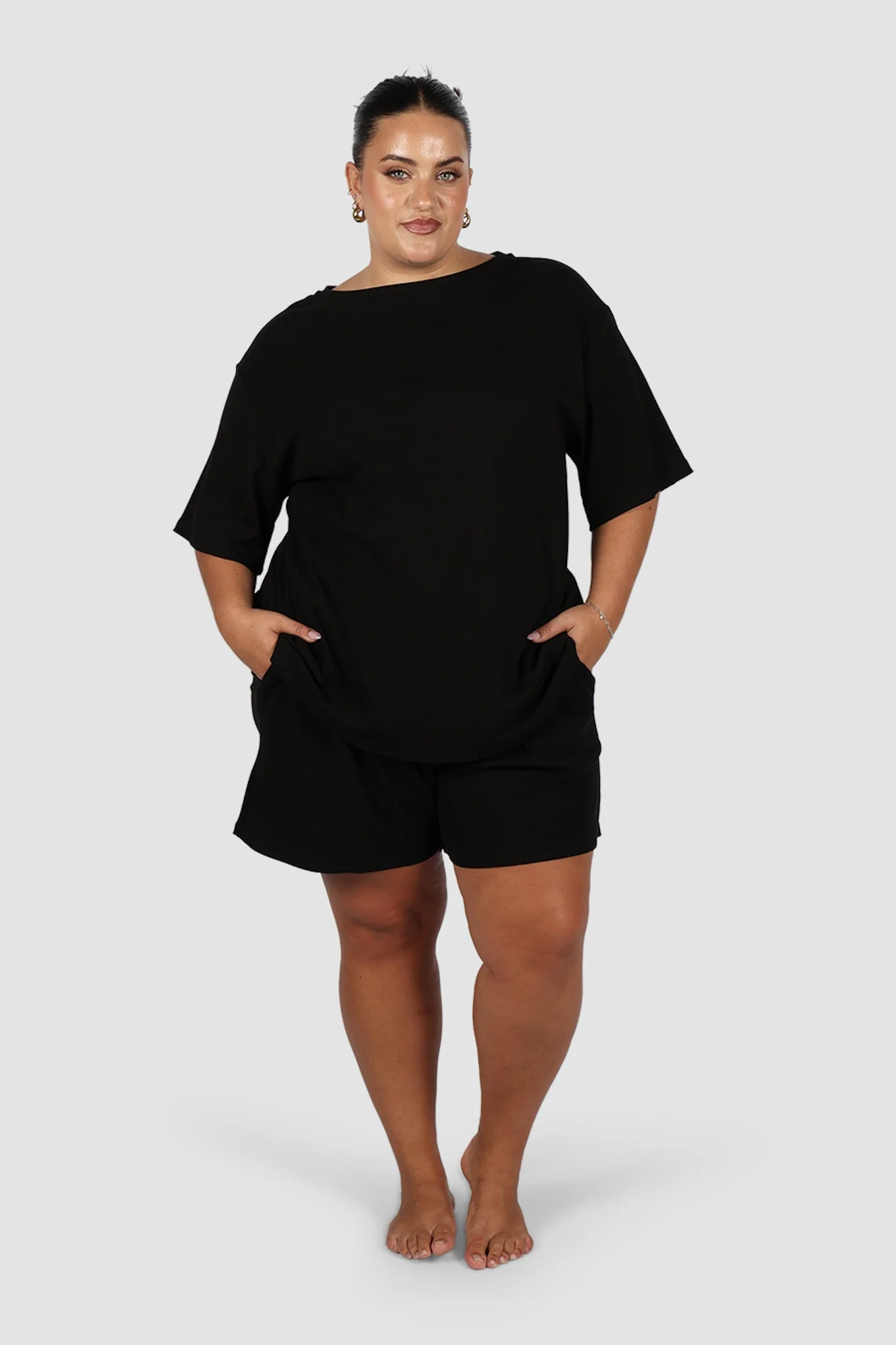 NOLYN RIB TEE BLACK - Image 7