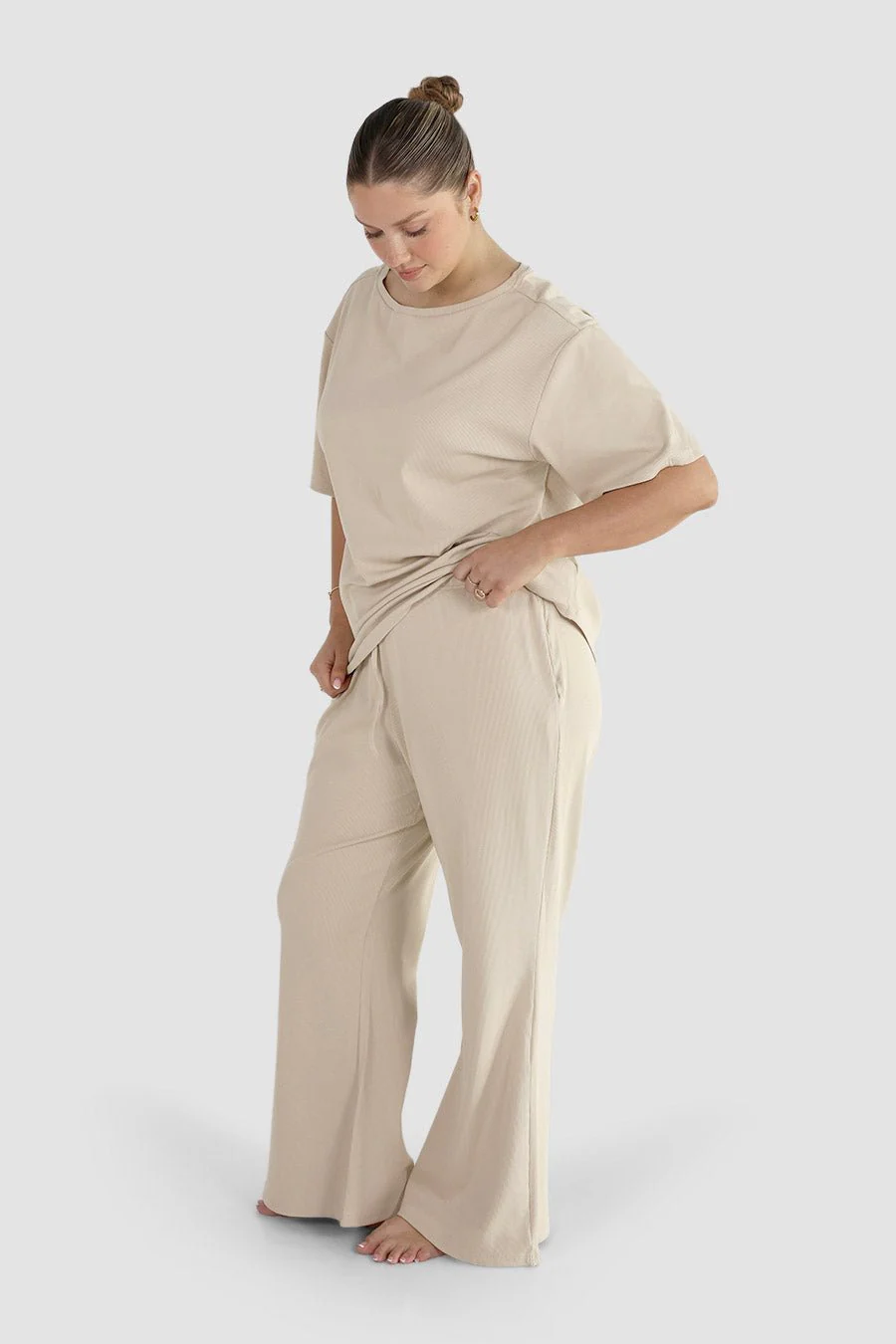 NOLYN RIB TEE VANILLA - Image 4