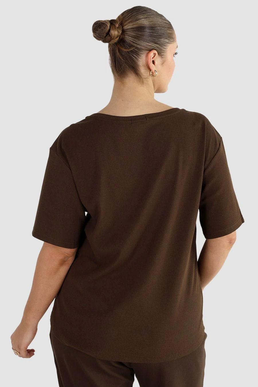 NOLYN RIB TEE ESPRESSO - Image 4
