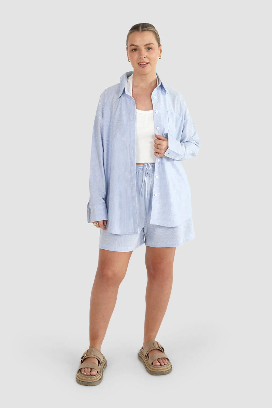 NOVI SHORTS BLUE STRIPE