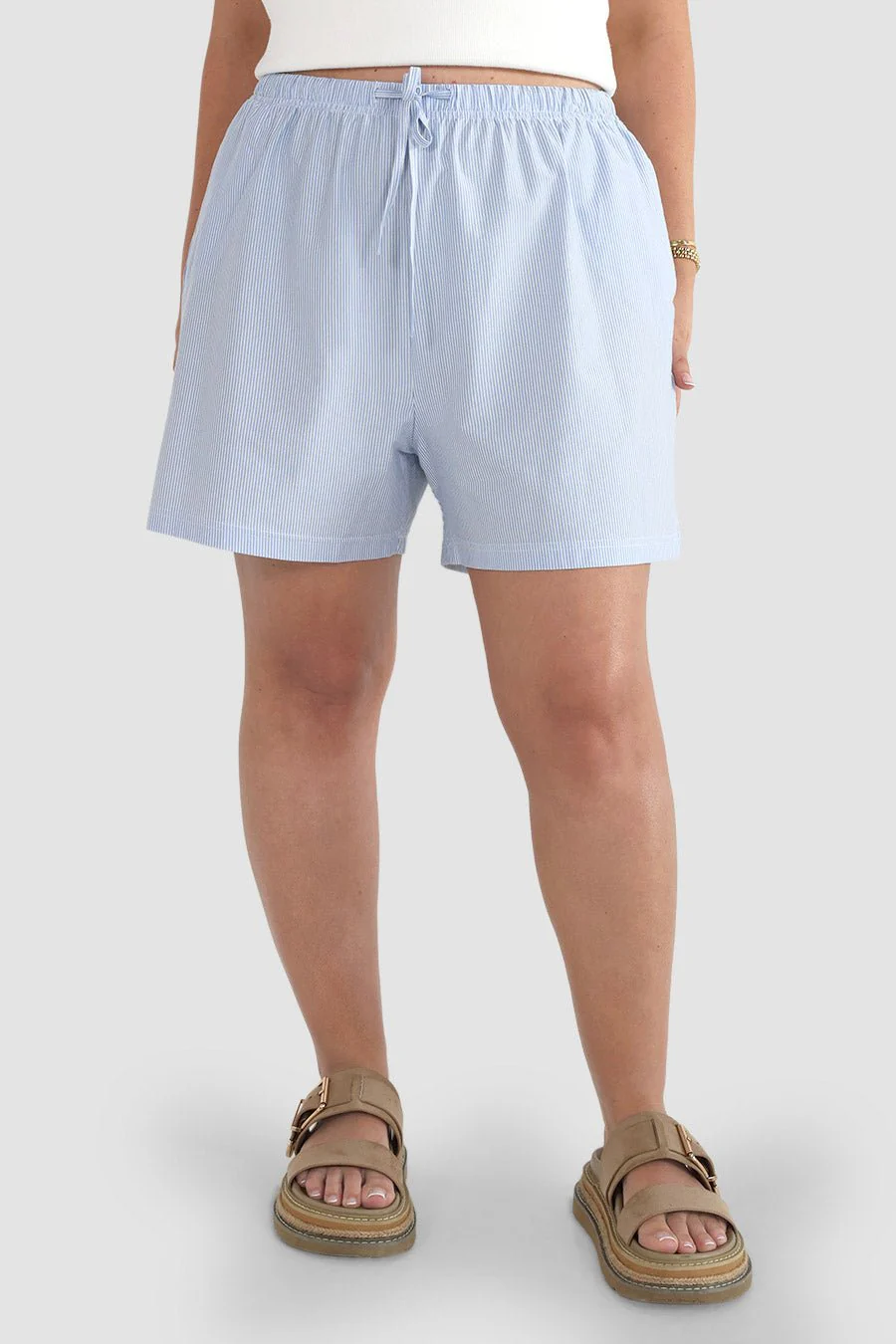 NOVI SHORTS BLUE STRIPE - Image 3