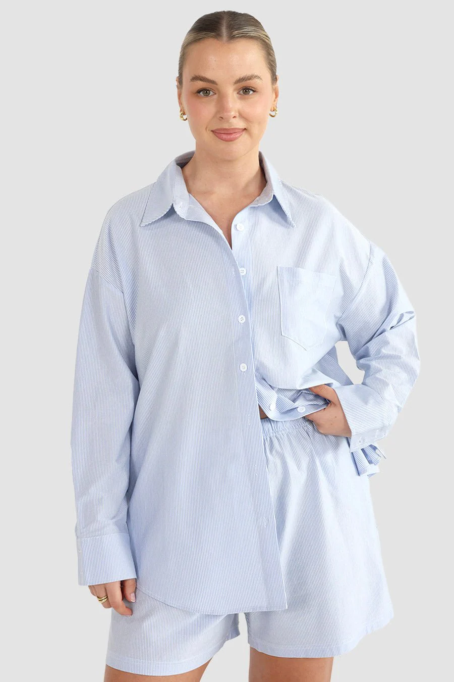 NOVI SHORTS BLUE STRIPE - Image 6