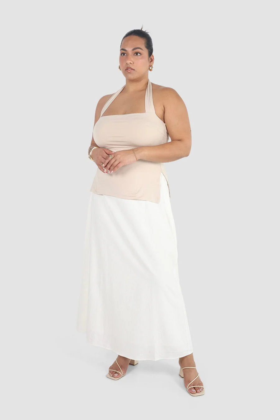 OVIE HALTER TOP BONE - Image 4