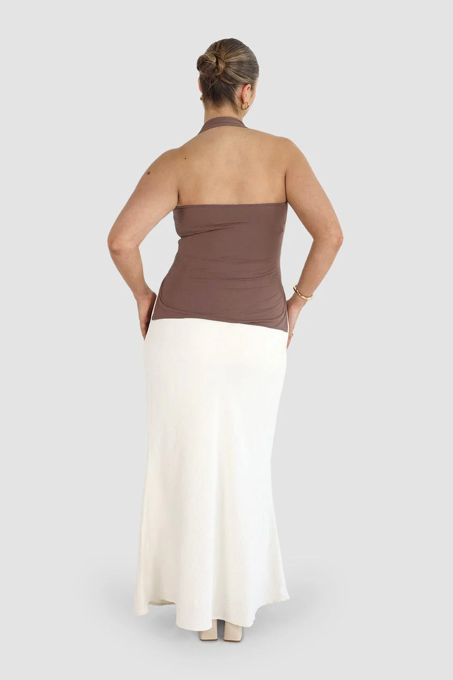OVIE HALTER TOP DEEP MOCHA - Image 5