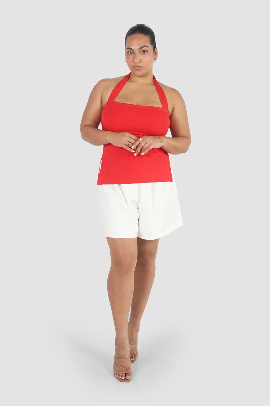 OVIE HALTER TOP RED - Image 2