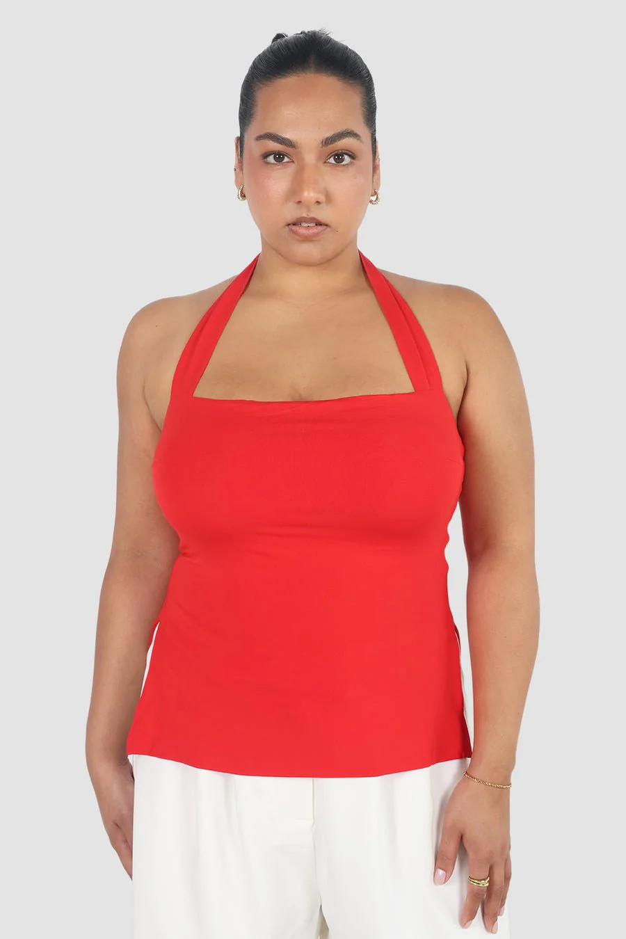 OVIE HALTER TOP RED - Image 3