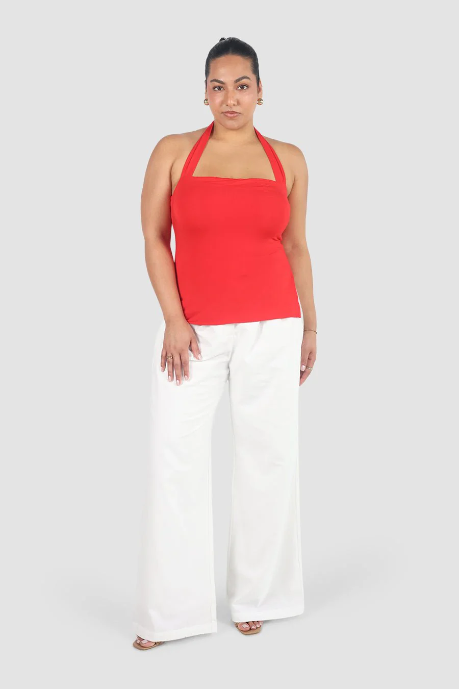 OVIE HALTER TOP RED - Image 9