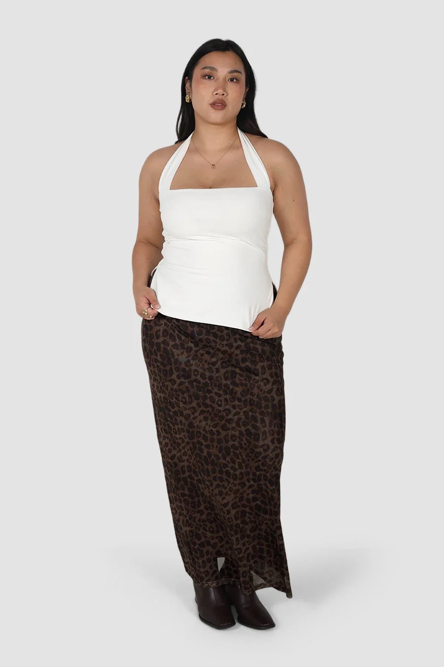 OVIE HALTER TOP WHITE - Image 3