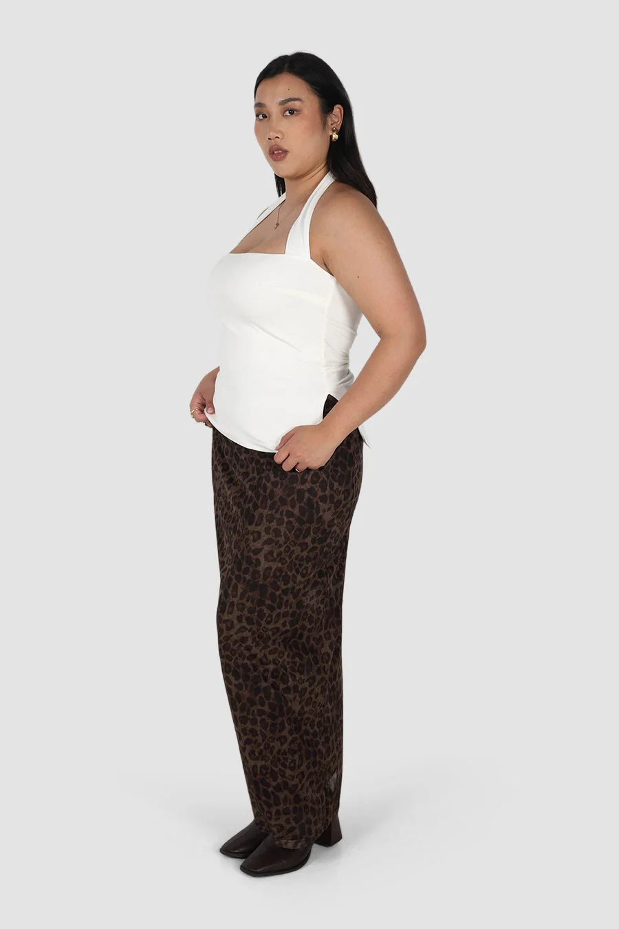 OVIE HALTER TOP WHITE - Image 4
