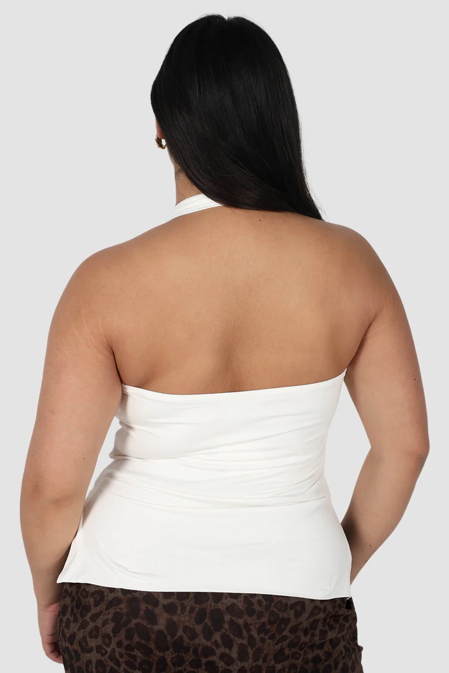 OVIE HALTER TOP WHITE - Image 5