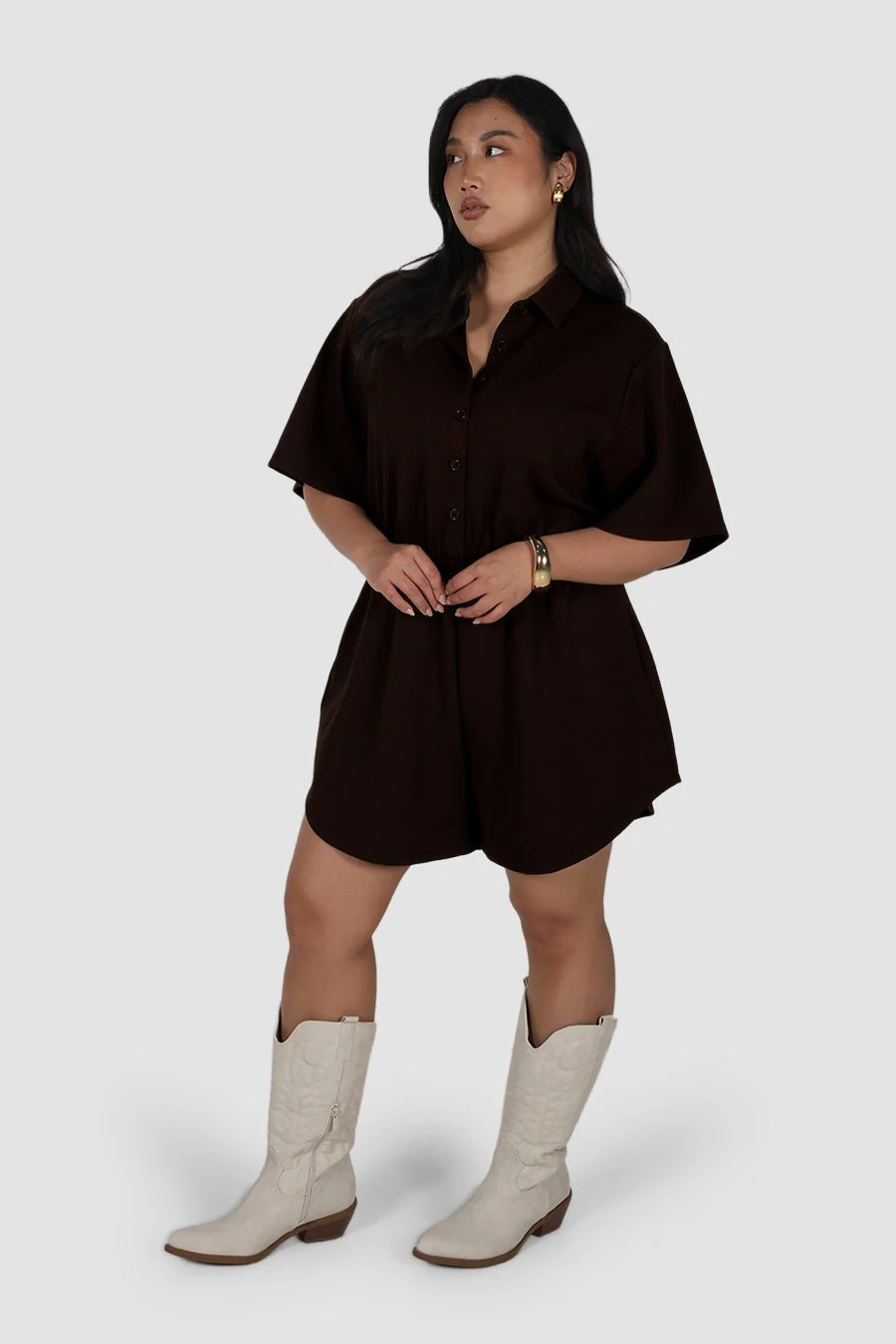 PENELOPE PLAYSUIT ESPRESSO - Image 4