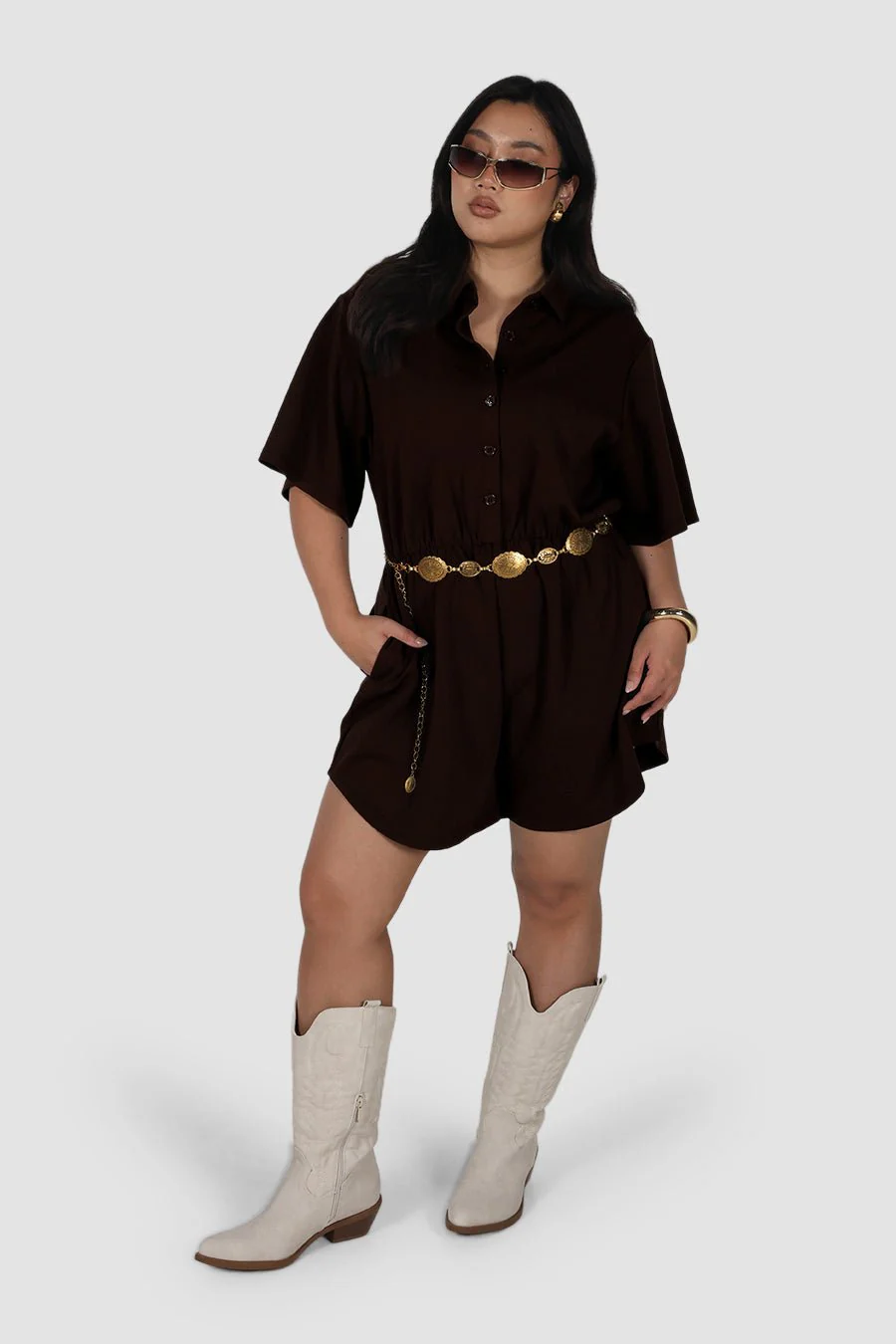 PENELOPE PLAYSUIT ESPRESSO - Image 5