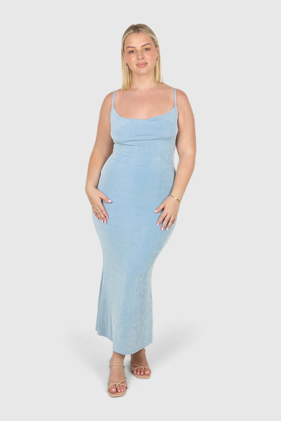 PERI DRESS SOFT BLUE - Image 2