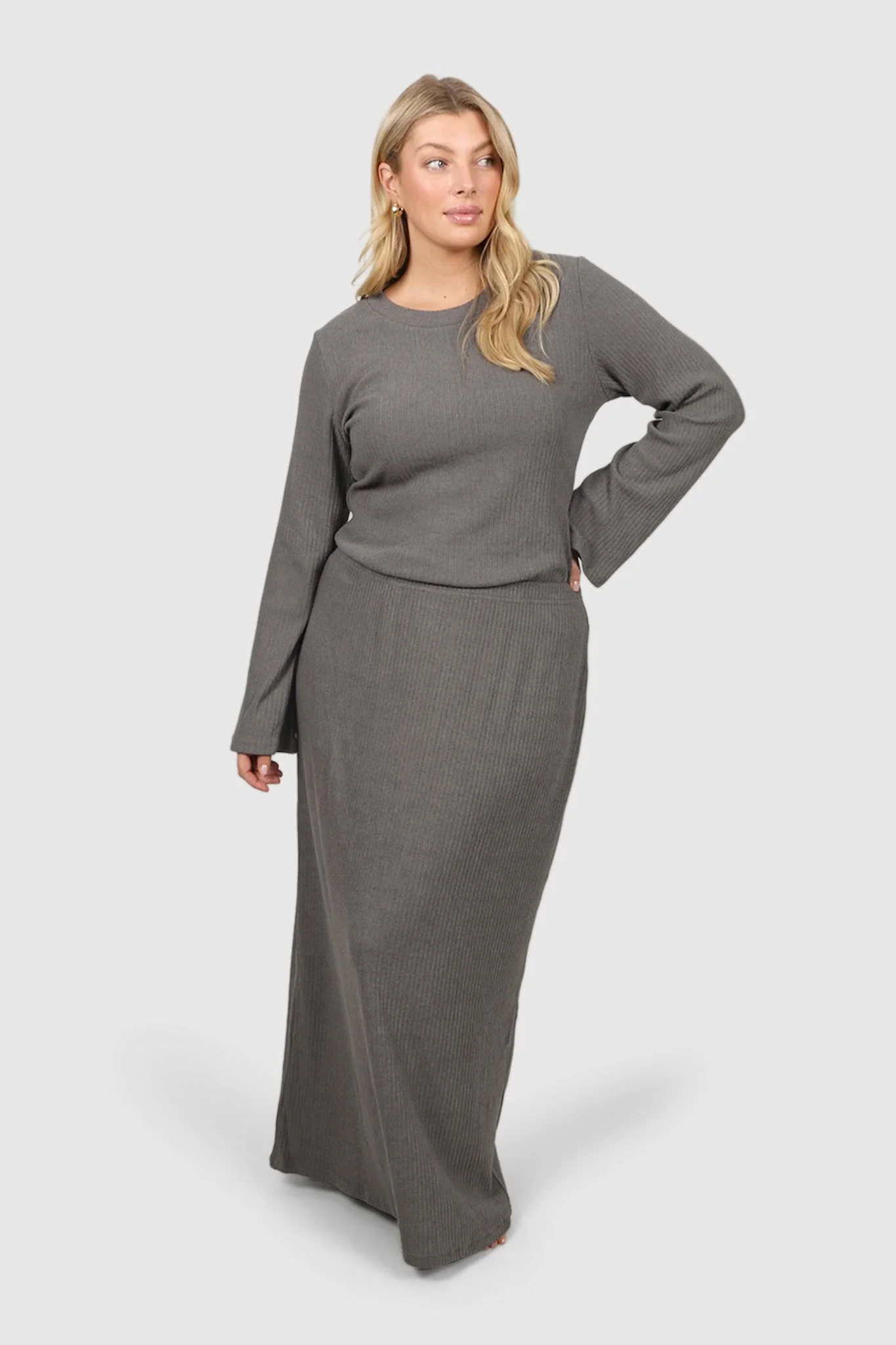 PETRA SKIRT CHARCOAL - Image 2
