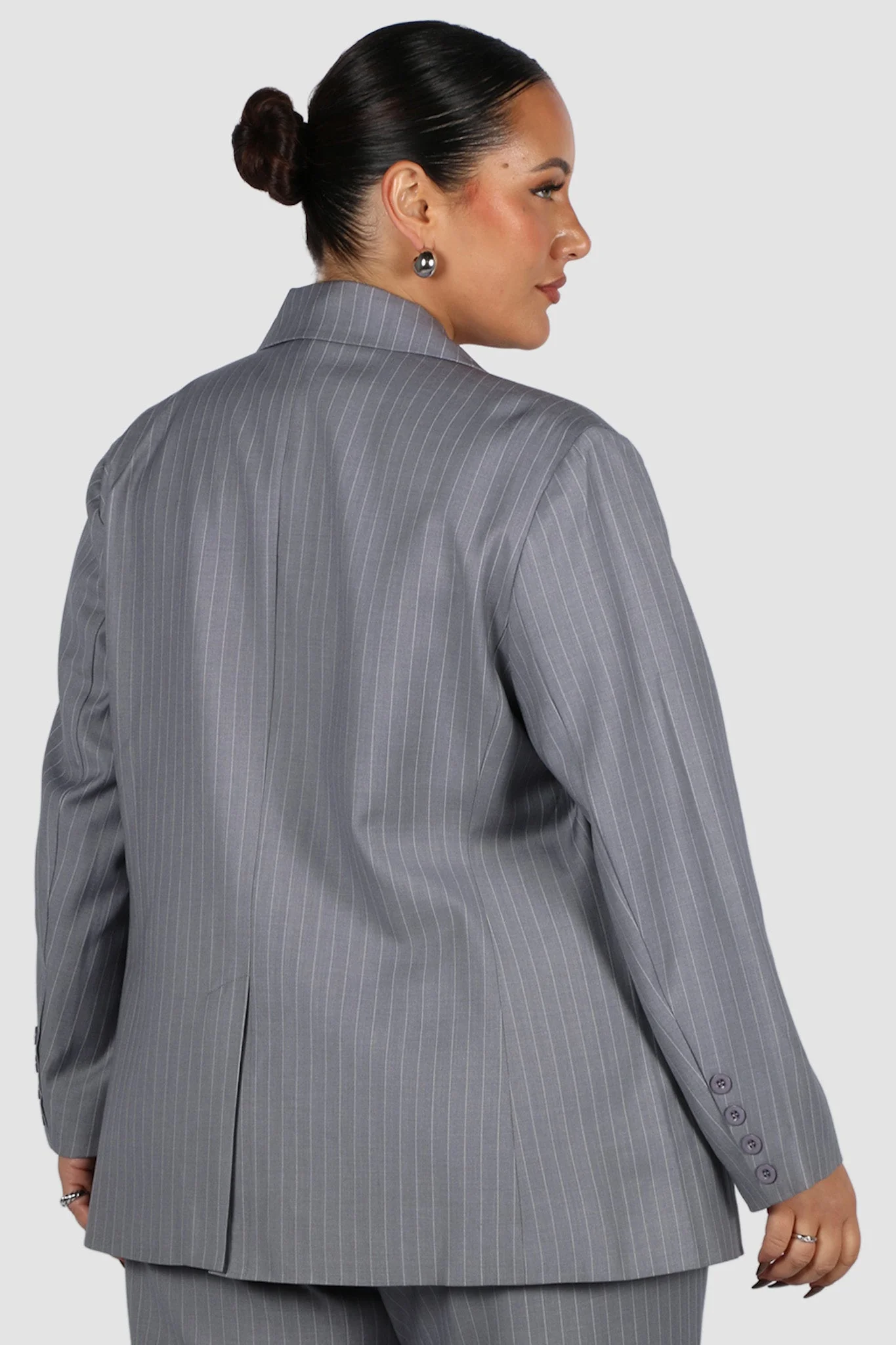 PORSCHA BLAZER LIGHT GREY PINSTRIPE - Image 3