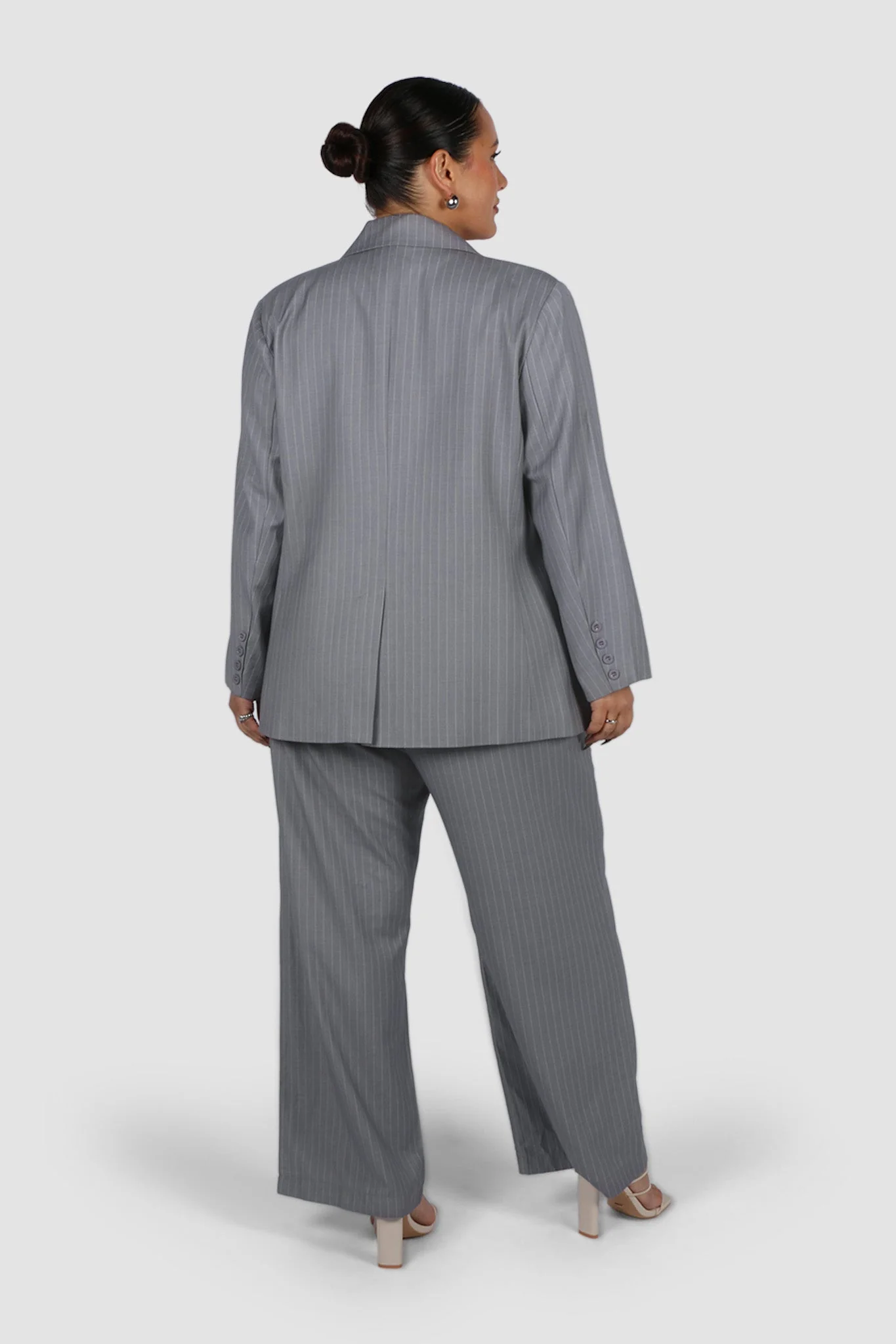 PORSCHA BLAZER LIGHT GREY PINSTRIPE - Image 6