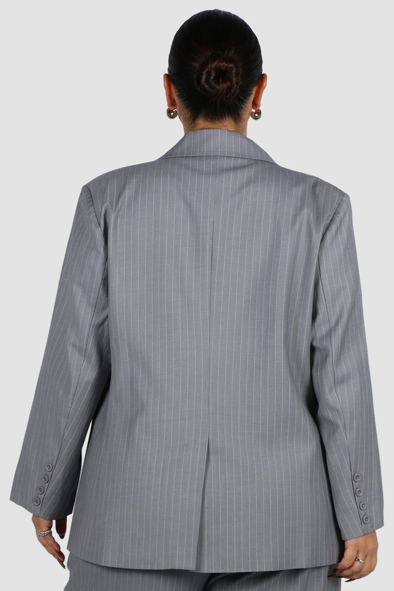 PORSCHA BLAZER LIGHT GREY PINSTRIPE - Image 8